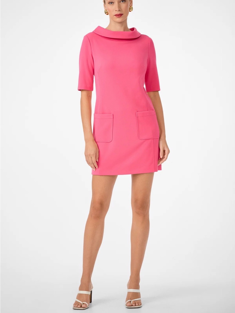 Trina Turk MALEKO SHORT-SLEEVE SHIFT DRESS $278